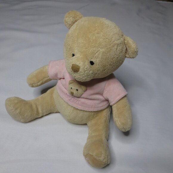 4/$14 FAO SCHWARZ MY FIRST TEDDY BEAR super soft VERY GOOD CONDITION pink - Picture 5 of 7